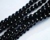 Black Glass Pearls 6mm
